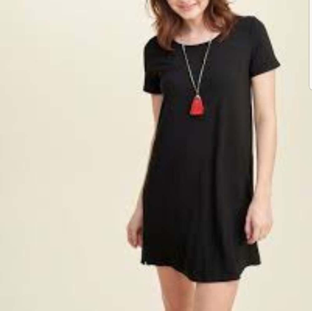 Hollister Black Tshirt Dress